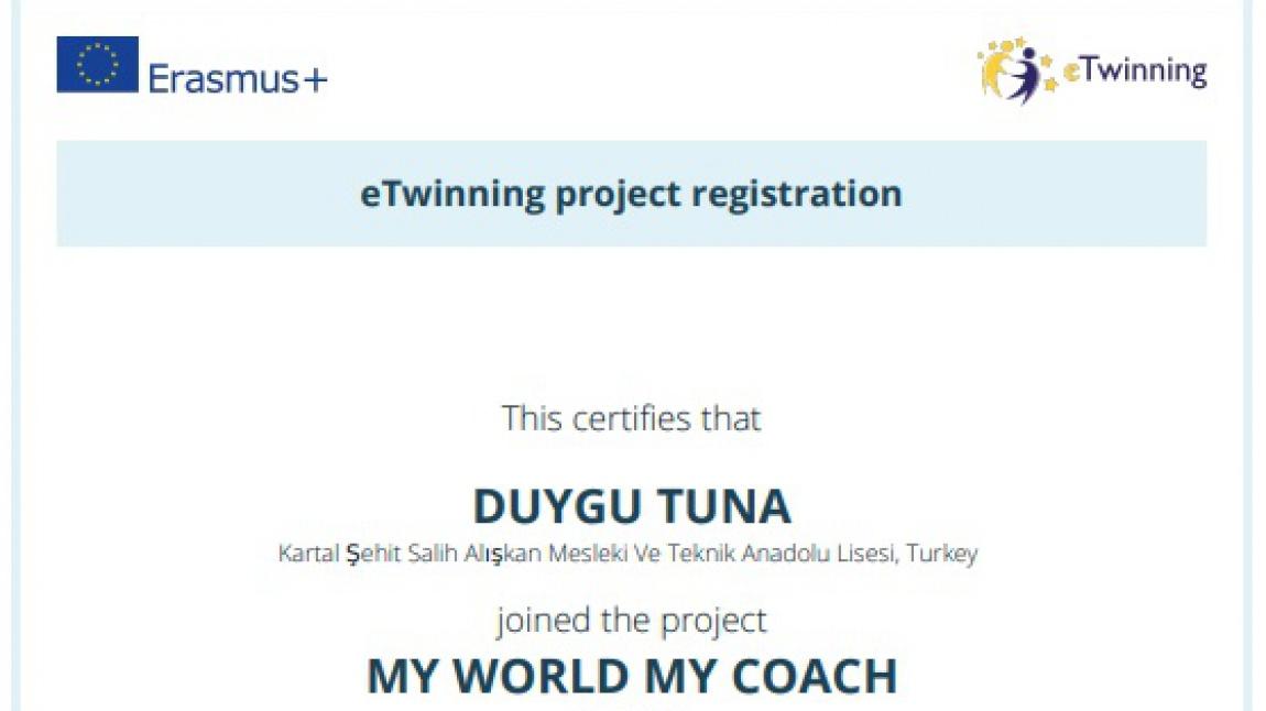 My Word My Coach  e-twinning projesi 